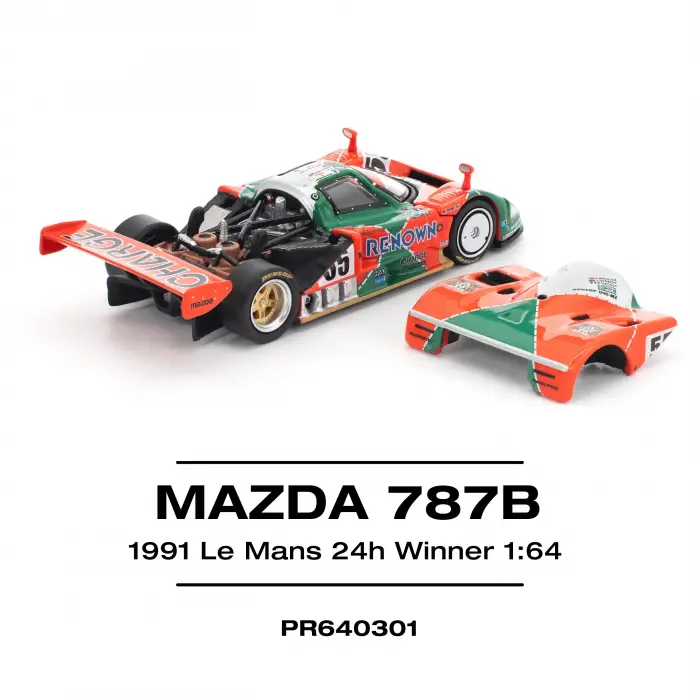 Pop Race 1/64 Mazda 787B 1991 Le Mans 24H Winner - PR64-301