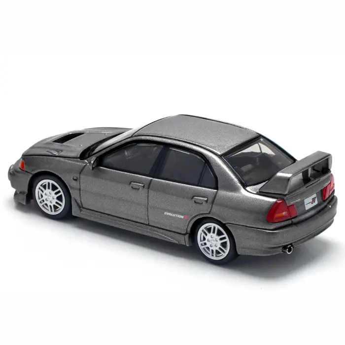 Pop Race 1/64 Mitsubishi Lancer Evolution IV Dark Grey - PR64-327