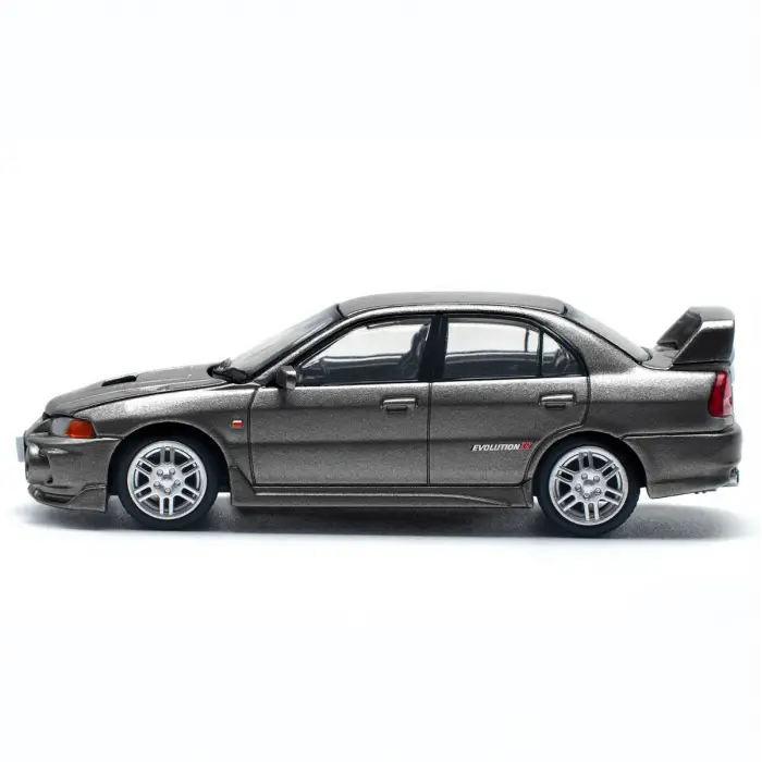 Pop Race 1/64 Mitsubishi Lancer Evolution IV Dark Grey - PR64-327