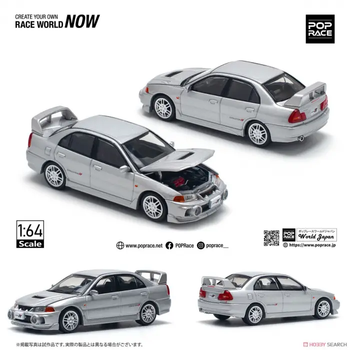 Pop Race 1/64 Mitsubishi Lancer Evolution IV - PR64-140