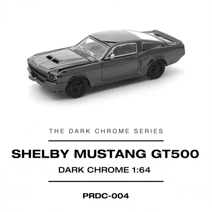 Pop Race Shelby Mustang GT500 Dark Chrome - PRDC004
