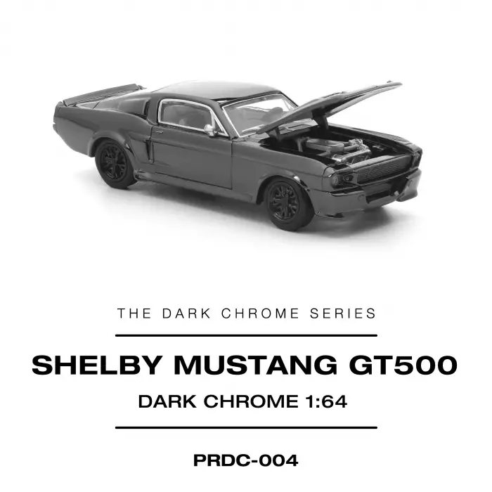 Pop Race Shelby Mustang GT500 Dark Chrome - PRDC004