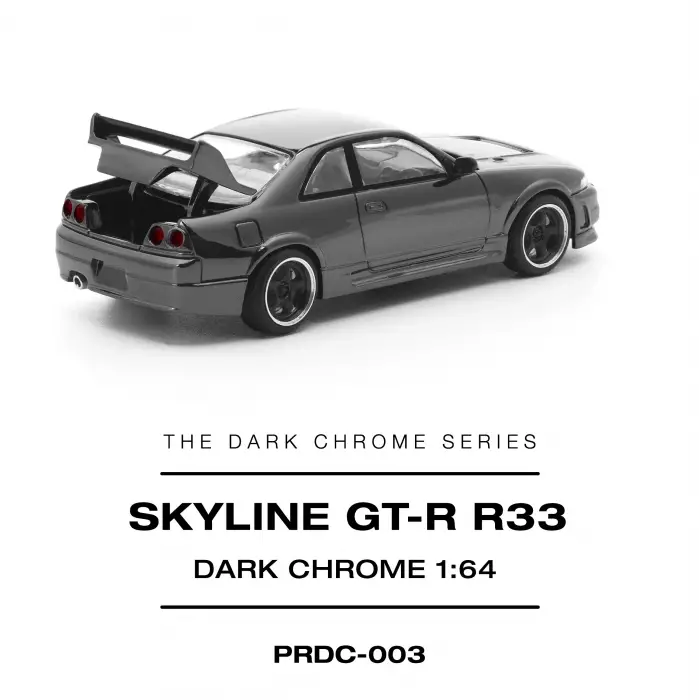 Pop Race Skyline R33 GT-R Dark Chrome - PRDC003