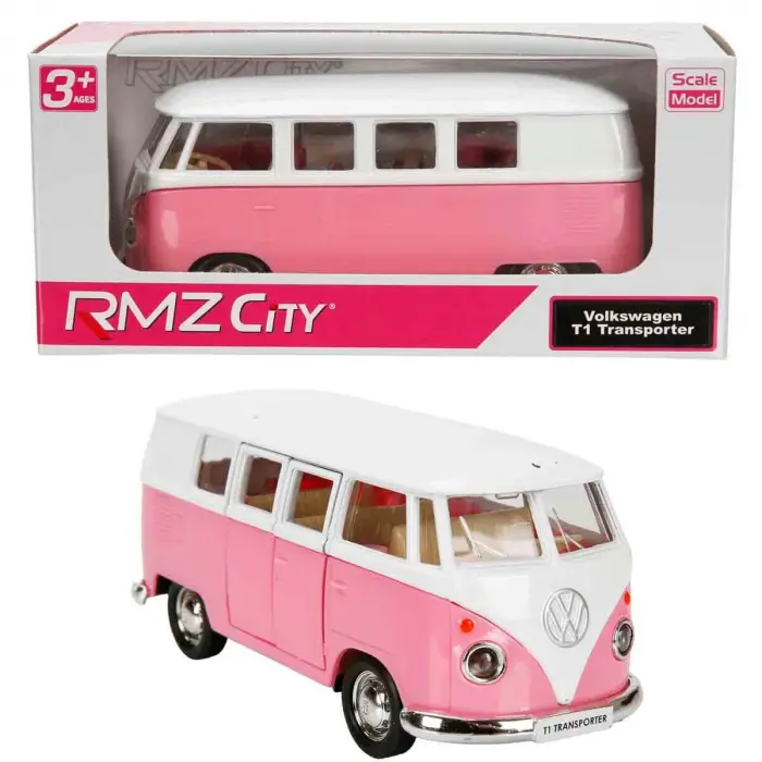 RMZ City Pembe Serisi Die Cast Model Araba 1:32 - Volkswagen T1 Transporter