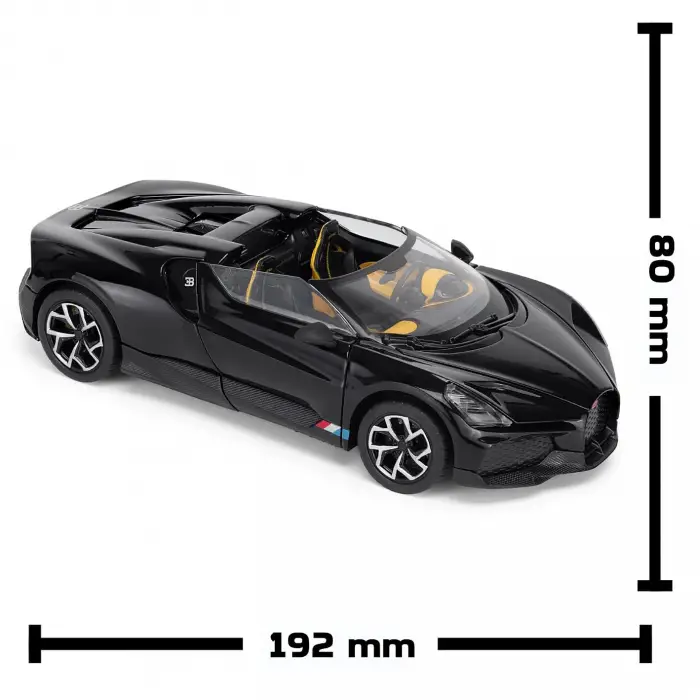 RW 1:24 Bugatti Mistral Diecast Model Araba Sarı - RW8524