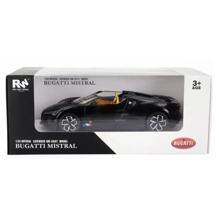 RW 1:24 Bugatti Mistral Diecast Model Araba Sarı - RW8524