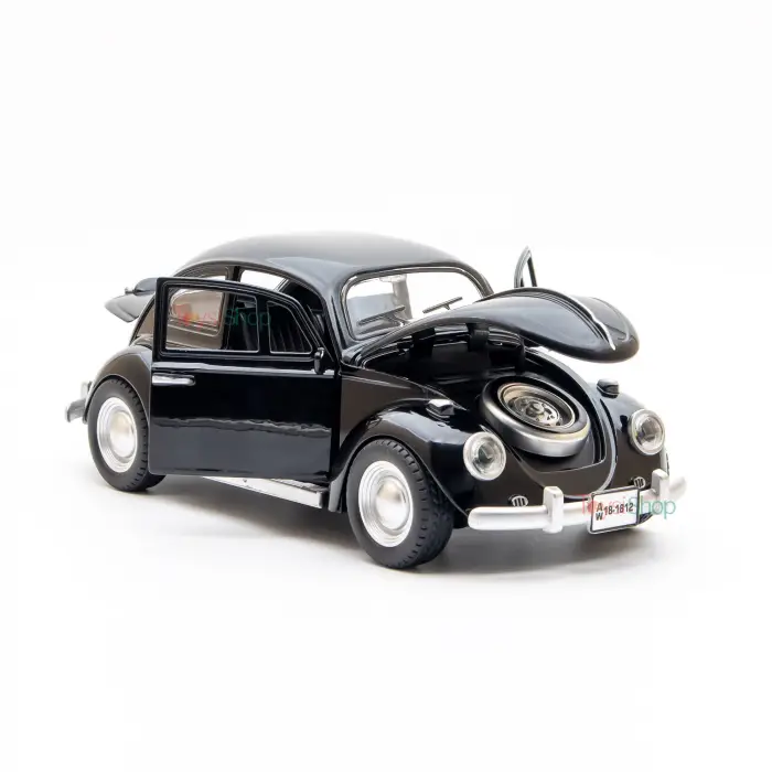 1:18 Volkswagen Bettle Diecast Model Araba Siyah - SR-1812