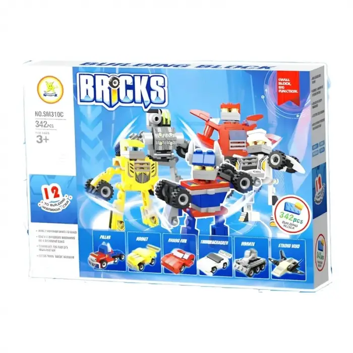Starmerry Bricks - Transformers 6 in 1 Yapı Oyuncak Seti - SM310C