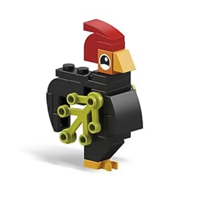 Bricks - Hayvan Krallığı Rooster - Blok Oyuncak SM206B-08