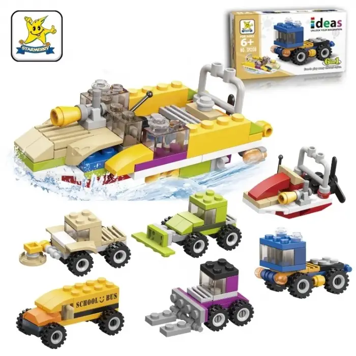 İdeas -Blok Oyuncak Yapım İkili Set - Pervaneli Uçak, Hücüm Bot Bir Arada 207B+ 208B