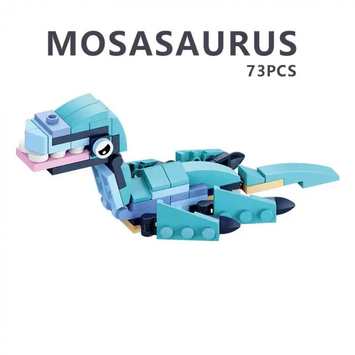 Kızılkaya - Mosasaurus Dinozor Blok Oyuncak - SM2550-06