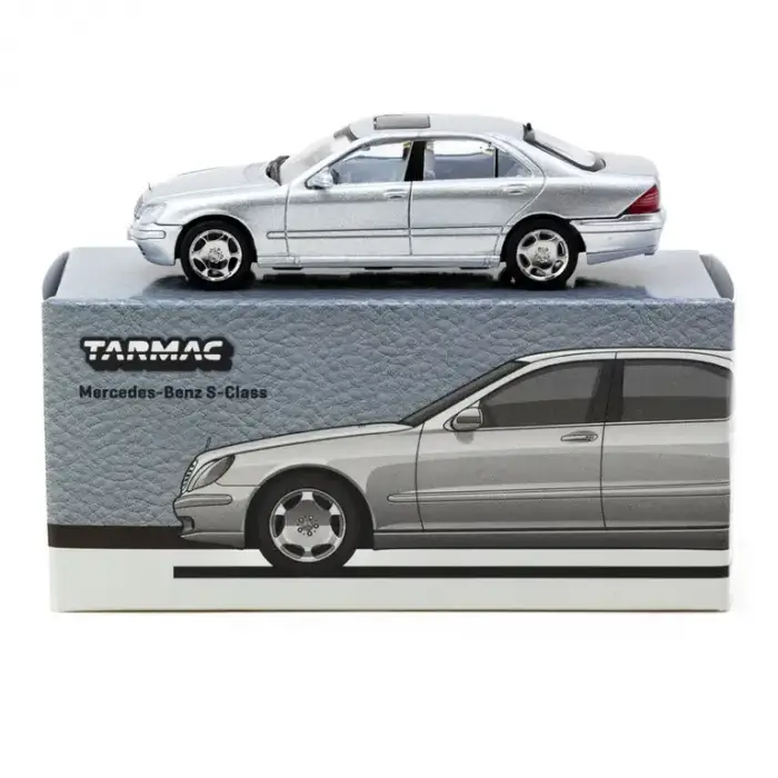 Tarmac Works 1/64 Mercedes-Benz S-Class Brilliant Silver Metallic - GLOBAL64 T64G-072-SL