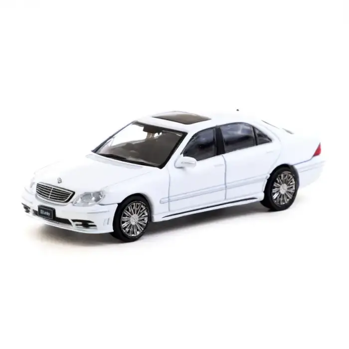 Tarmac Works 1/64 Mercedes-Benz S-Class Wald Alabaster White - Lamley Special Edition - GLOBAL64T64G-072-WH