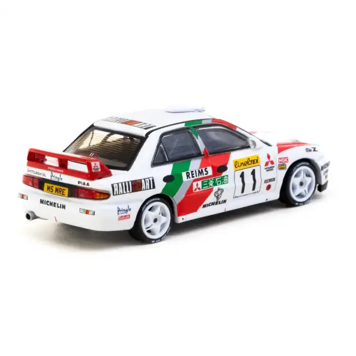 Tarmac Works 1/64 Mitsubishi Lancer Evolution II Rallye Monte-Carlo 1995 #11 GLOBAL64 T64G-049-95MCR11