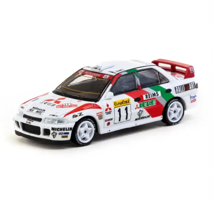 Tarmac Works 1/64 Mitsubishi Lancer Evolution II Rallye Monte-Carlo 1995 #11 GLOBAL64 T64G-049-95MCR11