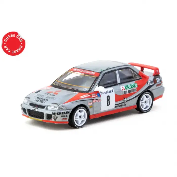 Tarmac Works 1/64 Mitsubishi Lancer Evolution Rallye Monte-Carlo 1993 #8 - GLOBAL64 T64G-048-93MCR08