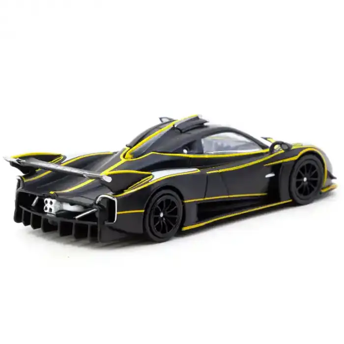 Tarmac Works 1/64 Pagani Huayra R Matt Black / Silver - GLOBAL64