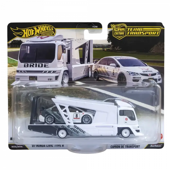 Hot Wheels Premium Team Transport #93 07 Honda Civic Type R & Kousoku Hauler- FLF56-JHX94