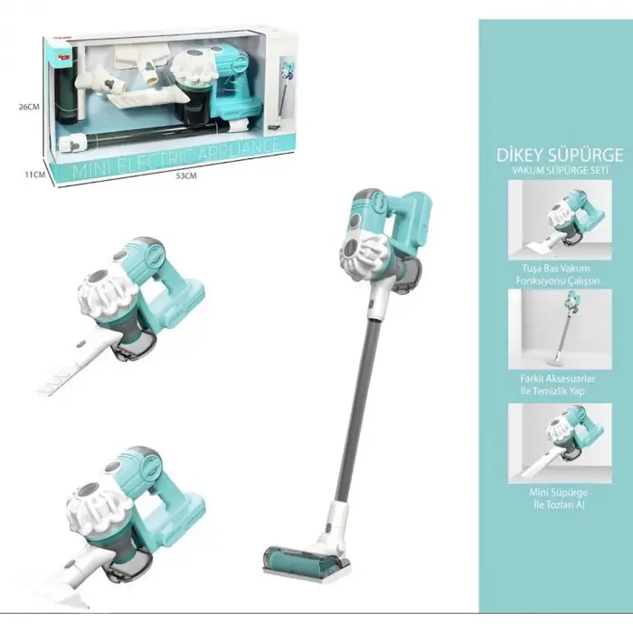 Vardem Yeşil-Gri Elektrikli Oyuncak Dikey Süpürge, LS8803Q