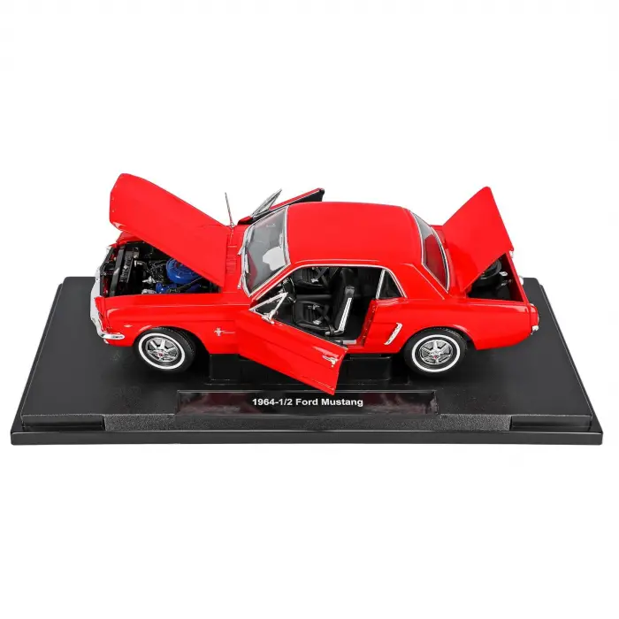 Welly 1:18 1964 1/2 Form Mustang Kırmızı Diecast Model Araba - 12519H-W