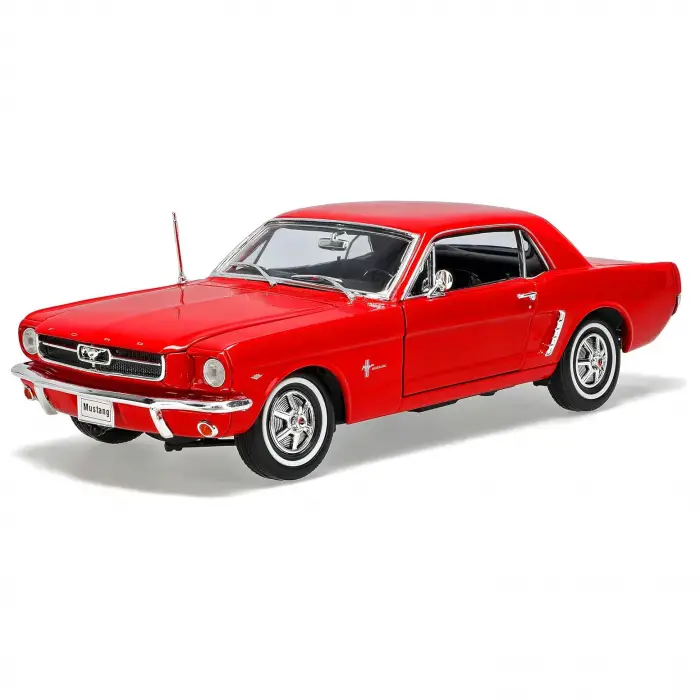 Welly 1:18 1964 1/2 Form Mustang Kırmızı Diecast Model Araba - 12519H-W