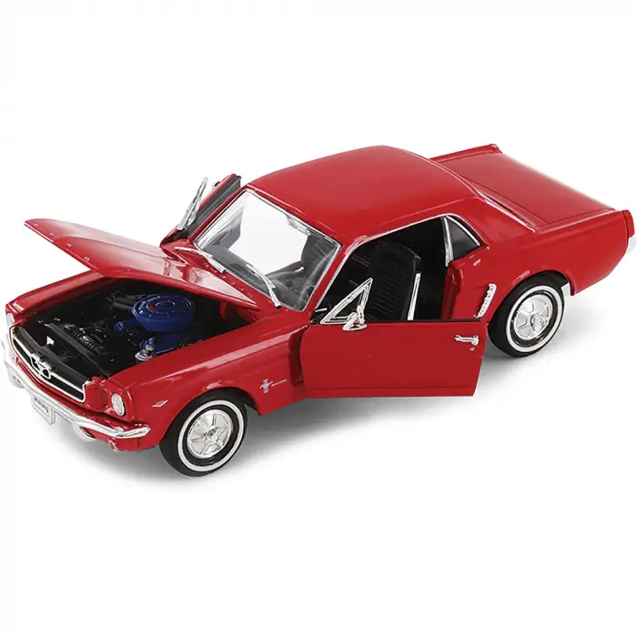 Welly 1:18 1964 1/2 Form Mustang Kırmızı Diecast Model Araba - 12519H-W