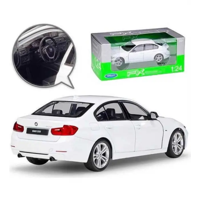 Welly 1:24 BMW 335i Diecast Model Araba Beyaz - 24039WB