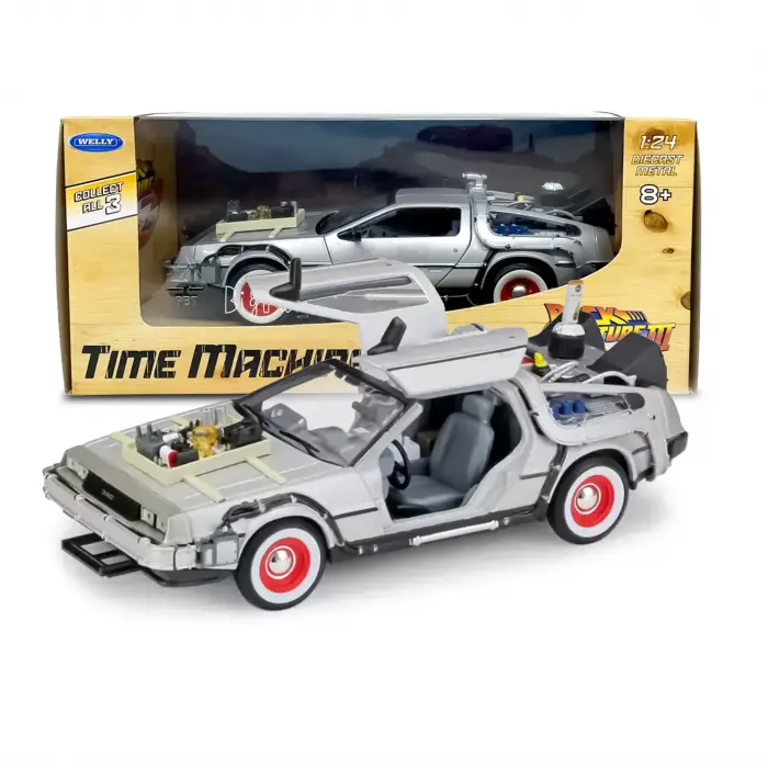 Welly 1:24 DeLorean Time Machine Bac to the Future 3 - 22444W