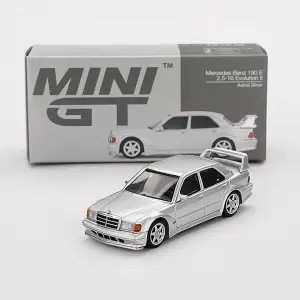 MINI GT: 1/64 Mercedes-Benz 190E 2.5-16 Evolution II Astral Silver - MGT00852
