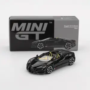 Mini GT 1/64 Bugatti W16 Mistral Black - MGT01058