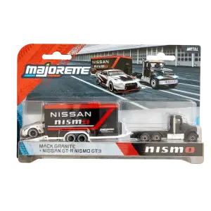 Majorette Racing Deluxe Trailer, Mack Grante & Nissan GT-R Nismo GT3