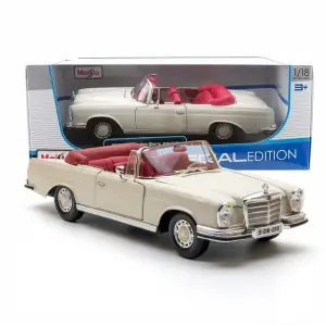Maisto 1:18 1967 Mercedes-Benz 280 SE Diecast Model Araba - 31811