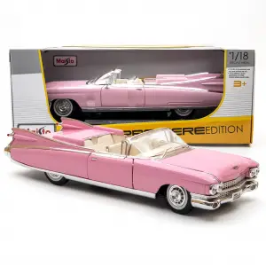 Maisto Premiere Edition 1:18 Cadillac Eldorado Biarritz 1959 Diecast Model Araba Pembe - 36813