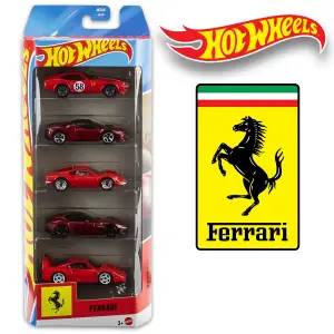 Hot Wheels Ferrari 5’li Araba Seti JLN12 - Koleksiyon Serisi