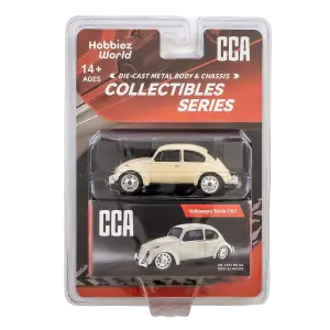 CCA 1:64 Collectibles Series Volkswagen Beetle 1967 Diecast Model Araba Krem - 82525C