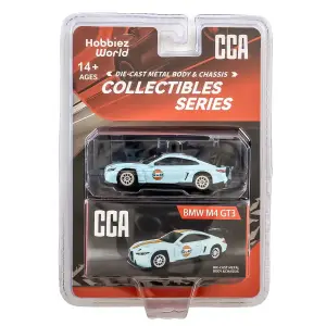 CCA 1:64 Collectibles Series BMW M4 GT3 Diecast Model Araba Mavi - 82516C