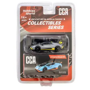 CCA 1:64 Collectibles Series Lamborghini Huracan STO Diecast Model Araba Gri - 82512AC
