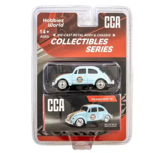 CCA 1:64 Collectibles Series Volkswagen Beetle 1967 Diecast Model Araba Mavi - 82525FC