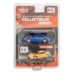 CCA 1:64 Collectibles Series Audi RS5 Racing Diecast Model Araba Lacivert - 82522C