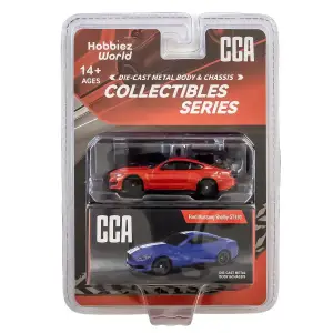 CCA 1:64 Collectibles Series Ford Mustang Shelby GT350 Diecast Model Araba Kırmızı - 82534C