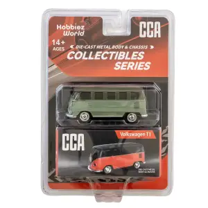 CCA 1:64 Collectibles Series Volkswagen T1 Diecast Model Araba Yeşil - 82526C
