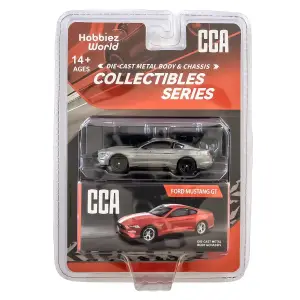 CCA 1:64 Collectibles Series 2018 Ford Mustang GT Diecast Model Araba Gri - 82510C