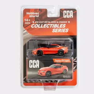 CCA 1:64 Collectibles Series Toyota GR Supra Diecast Model Araba Kırmızı - 82511C