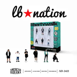 American Diorama 1/64 Figure Set: The LB Nation - AD-2422