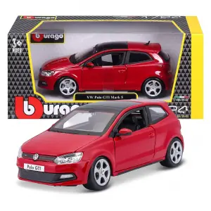 Bburago 1:24 VW Polo GTI Mark 5 Diacast Model Araba - 21059