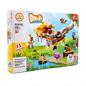 Bricks - King Dragon 12 Farklı Blok Oyuncak Yapım Seti- SM198C
