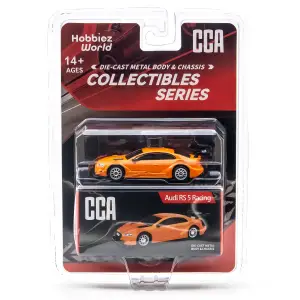 CCA 1:64 Collectibles Series Audi RS5 Racing Diecast Model Araba Turuncu - 82522CT