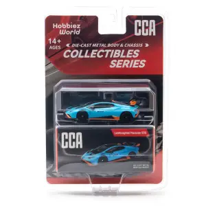 CCA 1:64 Collectibles Series Lamborghini Huracan STO Diecast Model Araba Mavi - 82512ACM