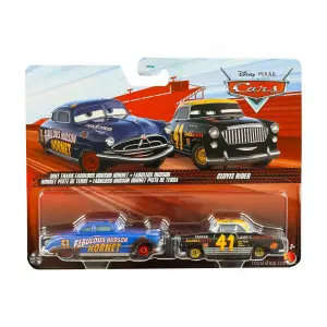 Disney Pixar Cars - Dirt Track Fabulous Hudson Hornet & Clovis Rider