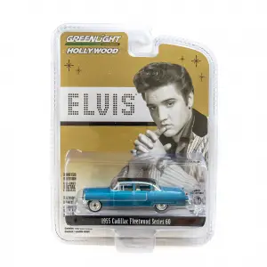 Greenlight 1/64 Hollywood Series 16 - Elvis Presley 1955 Cadillac Fleetwood Blue Cadillac 44760-A